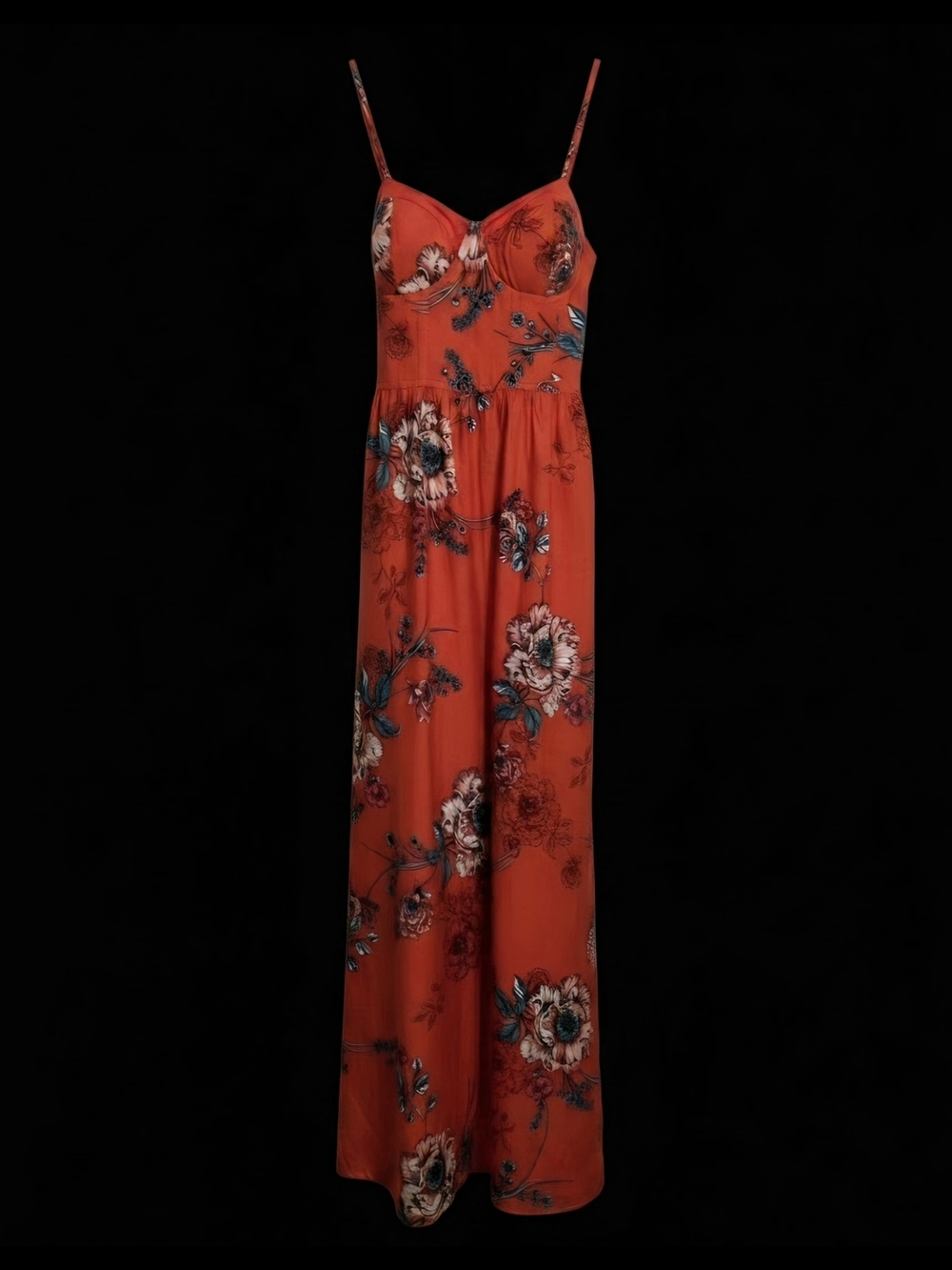 Band of Gypsies Red Floral Maxi Dress